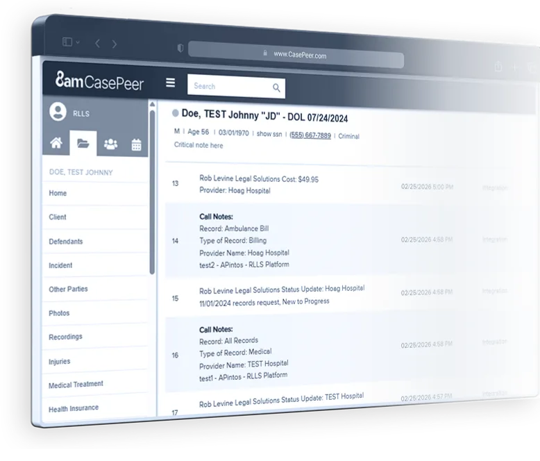 Casepeer screenshot